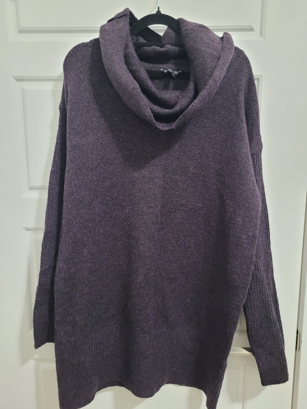 George Purple Cowl Neck Sweater